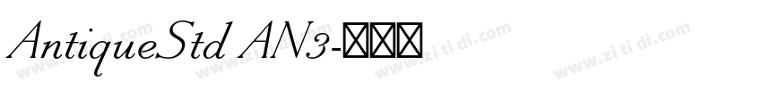 AntiqueStd AN3字体转换